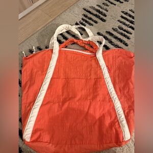 Bodysurf Orange and White Tote Bag